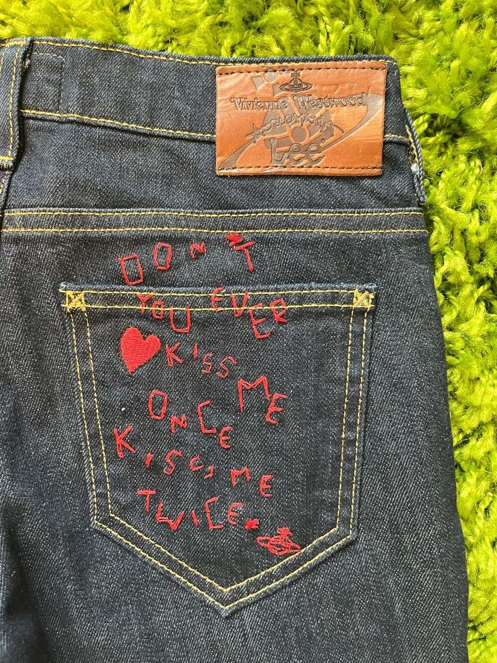 Vivienne Westwood Anglomania x Lee Embroidered Jeans 24x31